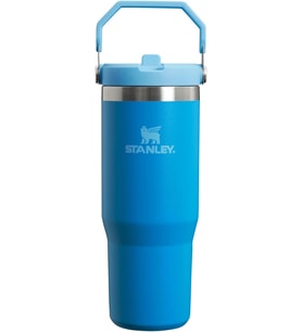 Stanley Iceflow Flip Straw Tumbler Pipetli Termos Bardak, Mavi (Azure), 0.89 Litre (Standart)
