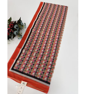 Quare Soft Pamuklu Desenli Şal LDSQ1012