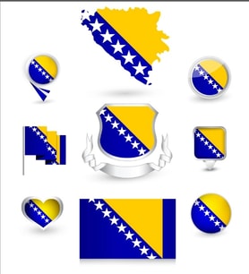 Bosna Hersek Sticker Set