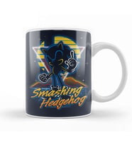 Retro Smashing Hedgehog Kupa Bardak Porselen