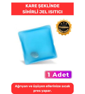 Soğuk Havalarda Kış Kayak Dağcı Kare Şeklinde El Isıtıcısı Sihirli Jel Torba Cep Sobası 1 Adet