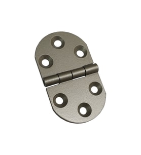 20 Adet Alüminyum Oval Menteşe 40x69 mm - Yönsüz, Şık, Hafif ve Dayanıklı Dolap, Pano, Kapak Menteşesi