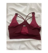 Pedli Çapraz İpli Sporcu Büstiyer (Bordo)