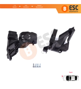 Peugeot 308 MK2 T9 2013-2021 4/5 Kapı 9807657780 İçin Sağ Ön Far Ayak Tamir Seti