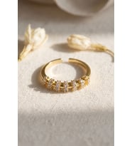 Zirkon Taşlı Renk Vintage Kadın Yüzük