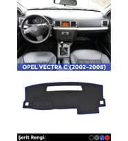Opel Vectra C (2002-2008) 3d Torpido Koruma Kılıfı - Ön Göğüs Kaplama - Mavi Şerit