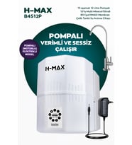 12 Litre Pompalı 15 Aşama Multi Mineralli 80 GPD Su Arıtma Cihazı HMAXB4512P