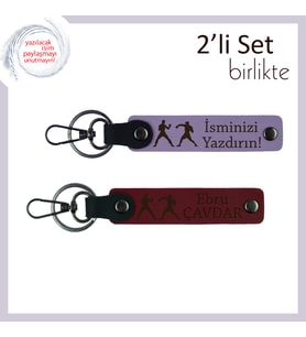 Güçlü Duruşu Taşıyan Hediye, Combat Desenli, İsme Özel Yazılı Anahtarlık, Mor Menekşe-Bordo