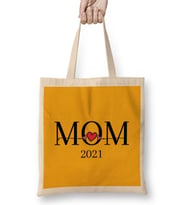 LOVE MOM Mothers Day 2021 Bez Çanta Uzun Saplı