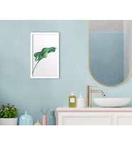BK Home Banyo Dekoratif Ahşap Beyaz Çerçeveli Tablo-16