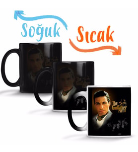 The Godfather Logo Sihirli Kupa Bardak Porselen