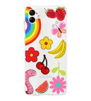 PrintiFy Samsung Galaxy A15 ile Uyumlu 1mm Slim Fit Water Color 5 Baskılı Şeffaf  Kılıf
