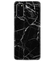Samsung A02S A03S A10 A12 A13 A21S A22 Kılıf Desenli Silikon Fragile Black Mermer 1378