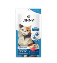 Jinny Creamy Treat Digestive Tuna İstiridye Etli Kedi Ödülü 5X15GR
