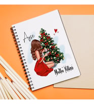 Mutlu Yıllar & Merry Christmas & Yılbaşı Tasarımlı Defter Kişiye Özel