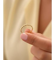 Sade İnce Tomurcuk 14 Ayar Altın Yüzük (Gold)