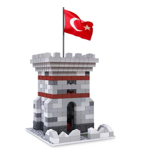 Eshel Maket Tuğla Kale Blok 1:24 Ölçek