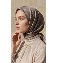 Levidor Kristal Eşarp Kemer Desen Vizon