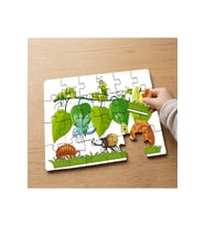Sevimli Tırtıllar - Karıncalar Tasarımlı 24 Parça Ahşap Çocuk Puzzle MPK0590