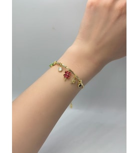 Yonca Detay Charm Renkli Çelik Kelepçe