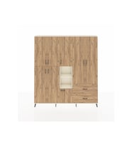 Arges Gardrop 12 Raflı 2 Çekmeceli Tek Askılı 220x30x243 Aytaşı-Çam