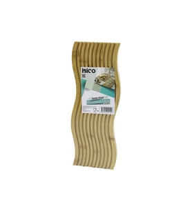 DALGALI ŞEKİLLİ - KANALLI ÇİFT TARAF=DÜZ - KANALLI AHŞAP BAMBU SERVİS SUNUM TAHTASI 17 X 39 X 1.5CM (5343)