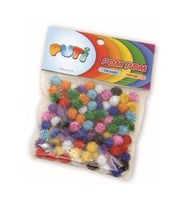 Puti Pom Pom 10 Mm Metalik