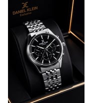 Daniel Klein Damat Ve Takım Elbiseye Özel 2 Yıl Garantili Çelik Kordon Erkek Kol Saati VS.BLKT.1066