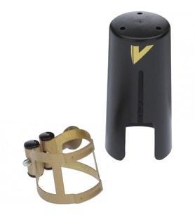 Vandoren LC56AP M/O Soprano Saksafon Aged Gold Bilezik ve Plastik Kapak Seti