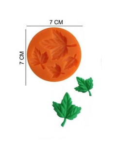 ŞEKER HAMUR KALIBI SİLİKON ÇINAR YAPRAKLARI 7*7 CM