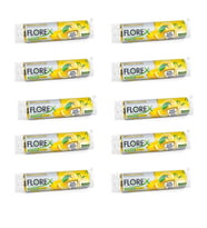 Florex 60 Litre Büzgülü Limon Kokulu Sarı Çöp Torbası Poşeti / 65 x 70 Cm. - 10 Adetlik 10 Rulo