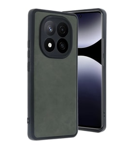 Xiaomi Redmi Note 14 Pro 5G Kılıf Aras Deri Kapak - Koyu Yeşil