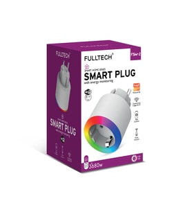 Smart Plug Fsm-2 RGB Işıklı  Akım Korumalı Akıllı Priz 2.4G WİFİ