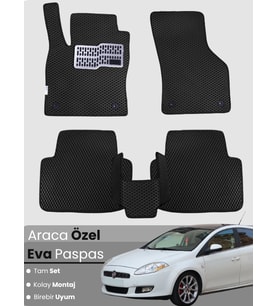 FİAT BRAVO (2007-2014) Uyumlu EVA Paspas Tam Set–Araca Özel,Su Geçirmez,Kolay Montaj