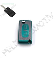 Peugeot 107 206 207 307 308 Süperlüx Anahtar Kılıfı 2 Tuşlu Yeşil