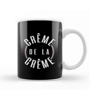 French Slogan Creme De La Creme Kupa Bardak Porselen