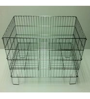 Katlanır, Tabanı Ayarlanır Tel Sepet - Hırdavat Sepeti - 60 x 80 (Vitrin RAF)