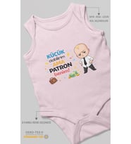 Küçük olabilirim ama patron benim Sıfır Kollu Bebek Body