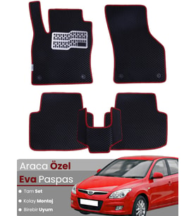 HYUNDAİ i30 (2007-2011) Uyumlu EVA Paspas Tam Set–Araca Özel,Kolay Montaj,Su Geçirmez