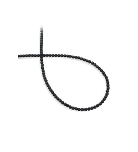 Hematit Doğal Taş Mat Siyah 3x3mm Dizi