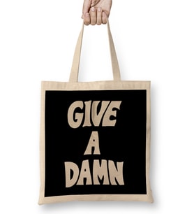 Give A Damn As Worn By Alex Turner White Bez Çanta Uzun Saplı