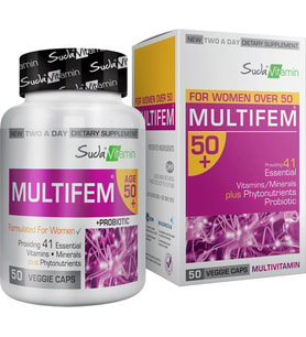 Suda vitamin Multifem 50+ 50 Kapsül 8681571352013