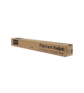 Kraf Flipchart Kağıdı Rulo 64x90 cm 25 yp 