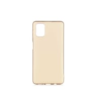 Samsung Galaxy M51 Uyumlu Kılıf Zore Premier Silikon Kapak (Gold)