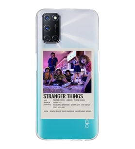 Oppo A52/A72/A92 Uyumlu Stranger Things Minimalist Poster Desenli Şeffaf Telefon Kılıfı