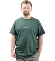 Mode XL Büyük Beden Baskılı Erkek T-Shirt Bisiklet Yaka VAN GOGH U24040 Nefti