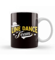 Line Dance Team Cowboy Hut Western Country Music Linedance Kupa Bardak Porselen