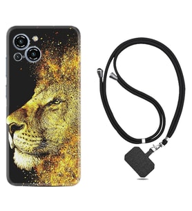 Reeder S23 Max Pro Kılıf Resimli Boyun Askılı İpli Desenli Silikon Leon 1323