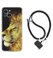 Reeder S23 Max Pro Kılıf Resimli Boyun Askılı İpli Desenli Silikon Leon 1323