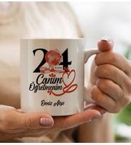 BK Gift Kişiye Özel Öğretmenler Günü Tasarımlı Beyaz Kupa Bardak - 12, Öğretmene Hediye, Öğretmenler Günü